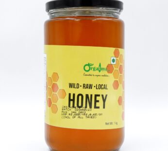 Orgatma Wild Honey 1Kg – Pure, Raw & Unprocessed
