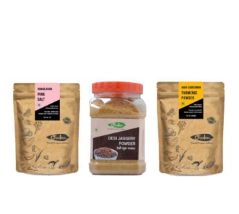 Himalayan Rock Salt (1Kg) + High Curcumin (500gm) + jagger powder (900gm)