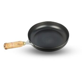 Orgatma Pure Iron Frying Pan with Wooden Handle – Traditional Cooking for a Healthier You