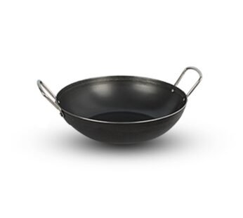 Orgatma Pure Iron Kadai with Steel Handle – Traditional Cooking, Modern Convenience